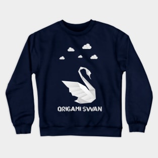 Origami Swan- Paper art Crewneck Sweatshirt